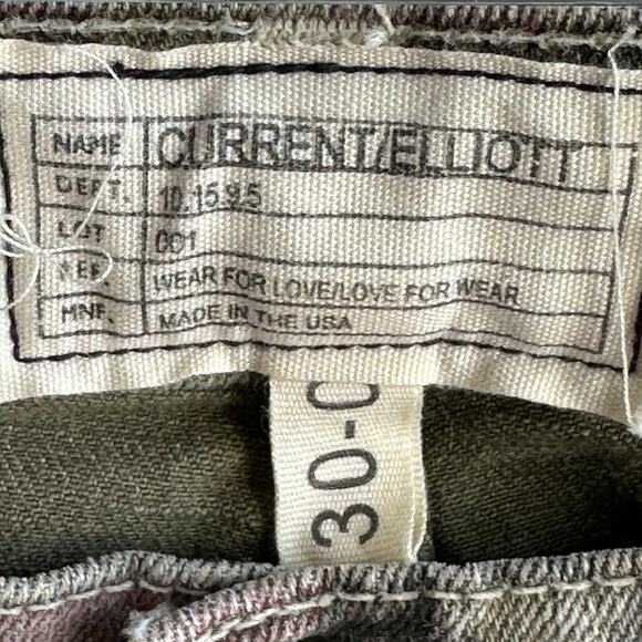 Current Elliott The Stiletto Army Green Navajo Jeans Pant - Picture 7 of 9